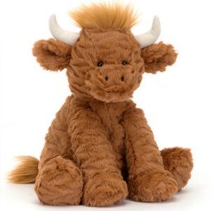 Jellycat Fuddlewuddle Highland Cow, Rare. BNWT, Jellycat dust bag, Authentic!